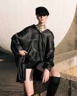 Mes Demoiselles Paris Chemises & Tops>Blouse Suram Noir