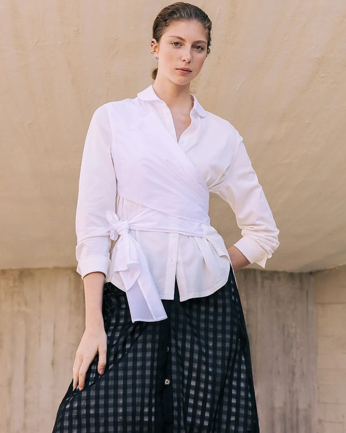 Mes Demoiselles Paris Chemises & Tops>Chemise Violette Blanc