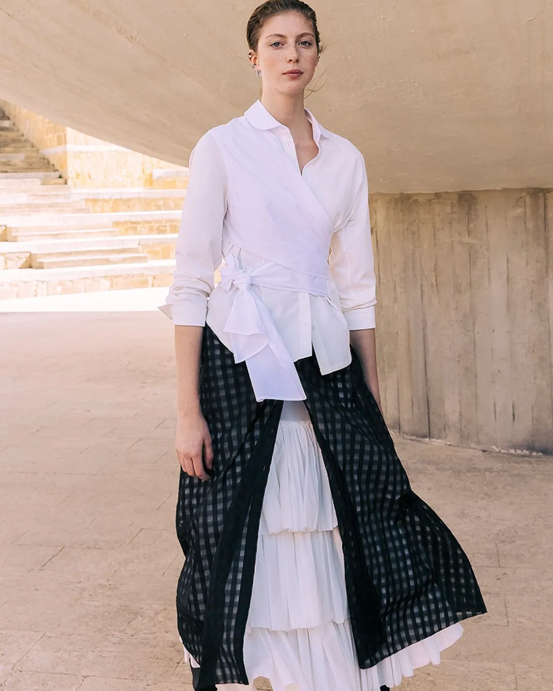 Mes Demoiselles Paris Chemises & Tops>Chemise Violette Blanc