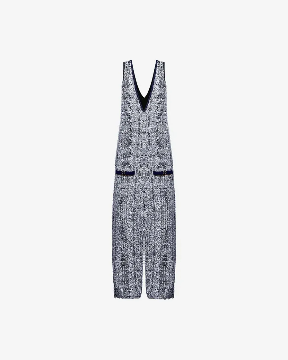 Mes Demoiselles Paris Pantalons>Combinaison Caho Navy / Ecru