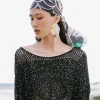 Mes Demoiselles Paris Accessoires>Foulard Bou Turquoise