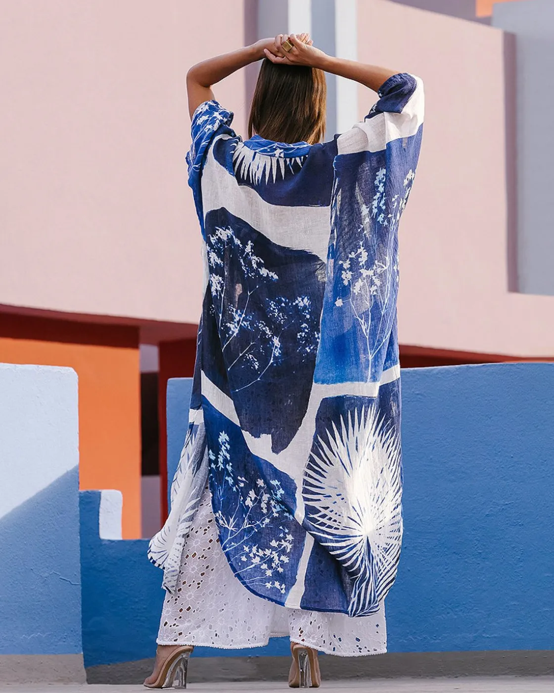 Mes Demoiselles Paris Kimonos & Ponchos>Kimono Cutilisci Bleu