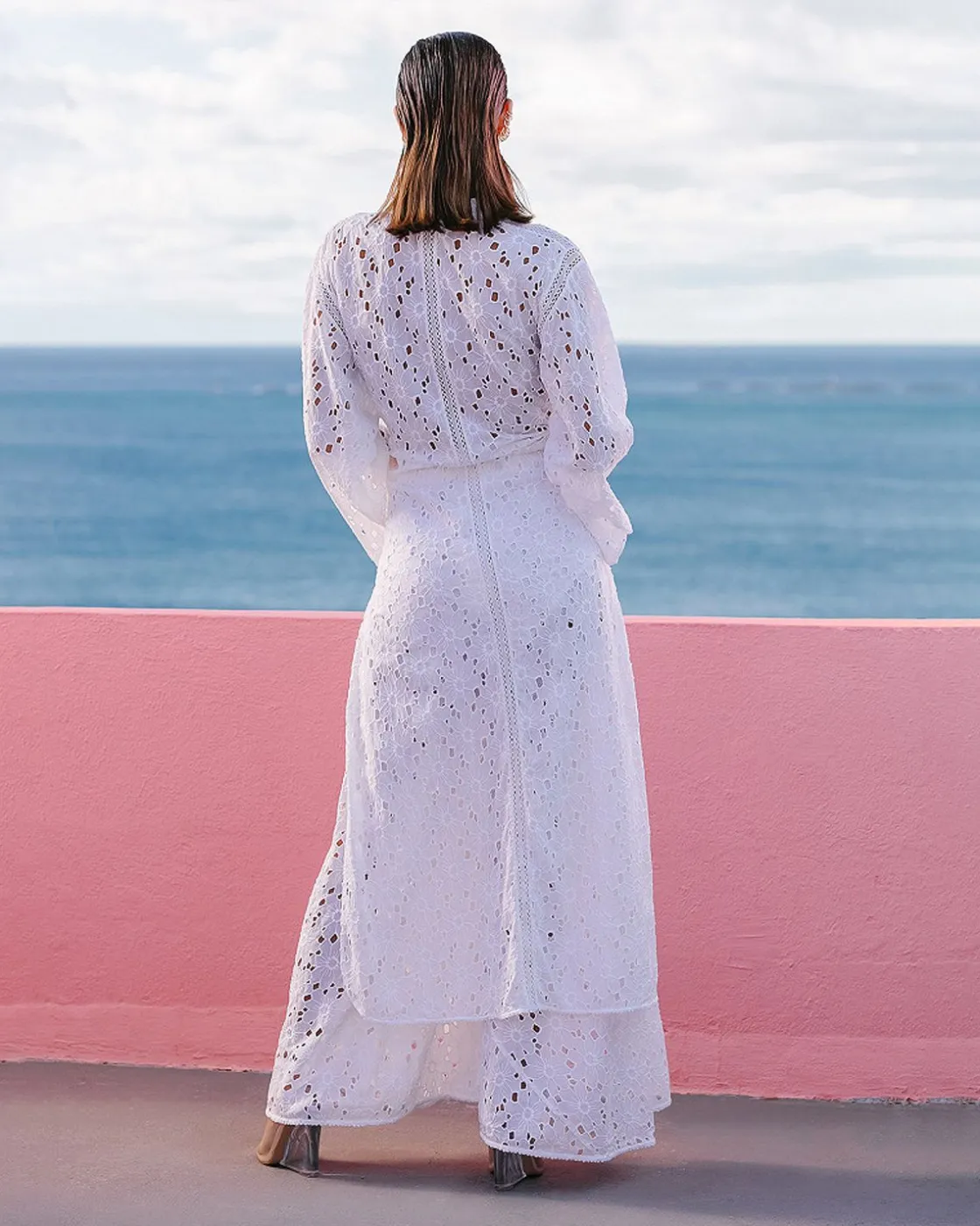 Mes Demoiselles Paris Kimonos & Ponchos>Kimono Lilibet Blanc