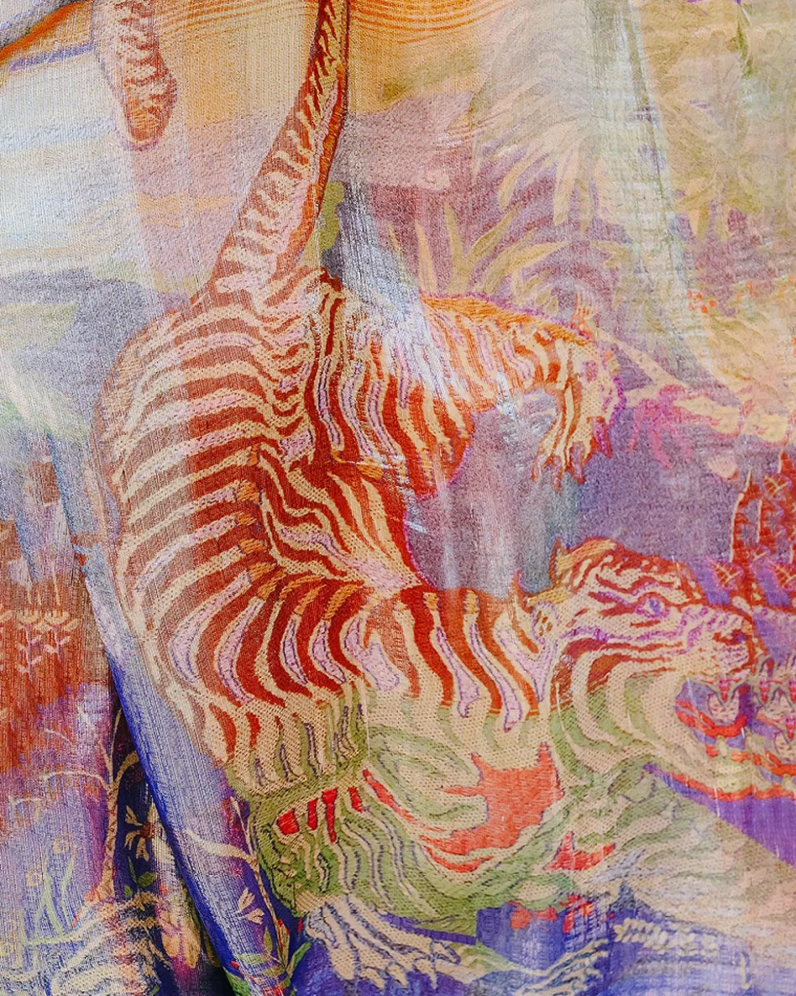 Mes Demoiselles Paris Kimonos & Ponchos>Kimono Roar Imprime Multicolor