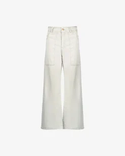 Mes Demoiselles Paris Pantalons>Pantalon Grace Blanc Casse