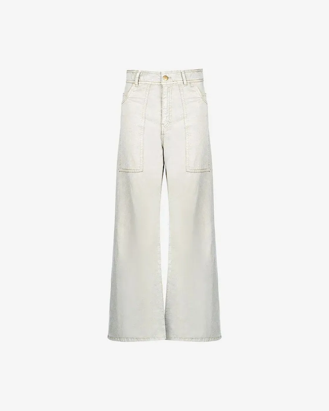 Mes Demoiselles Paris Pantalons>Pantalon Grace Blanc Casse
