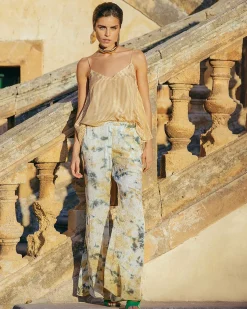Mes Demoiselles Paris Pantalons>Pantalon Ipan Kaki / Ocre
