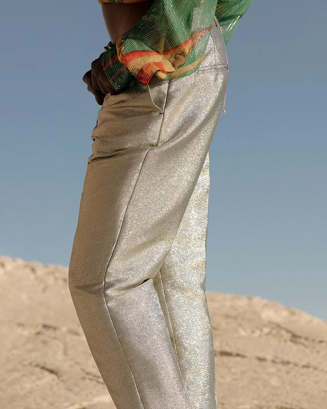 Mes Demoiselles Paris Pantalons>Pantalon Sanders Argent