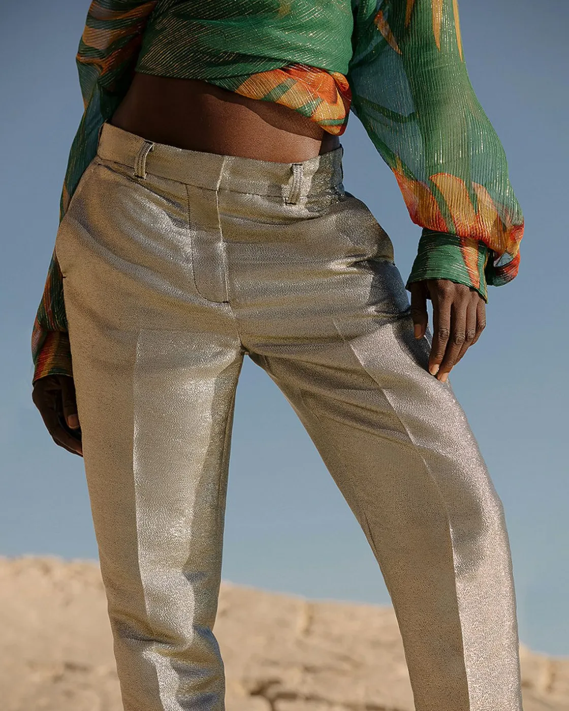 Mes Demoiselles Paris Pantalons>Pantalon Sanders Argent
