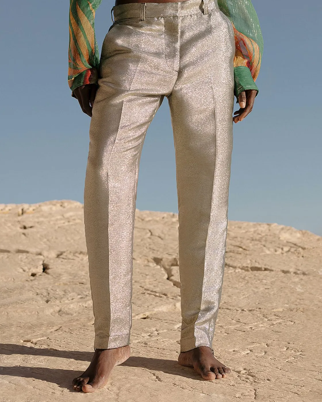 Mes Demoiselles Paris Pantalons>Pantalon Sanders Argent