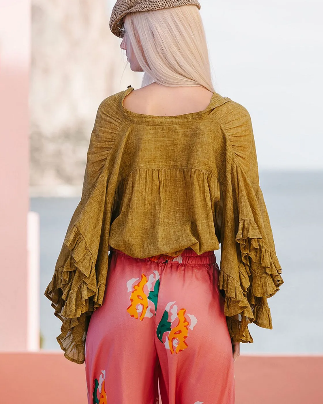 Mes Demoiselles Paris Pantalons>Pantalon Wants Imprime Fleuri