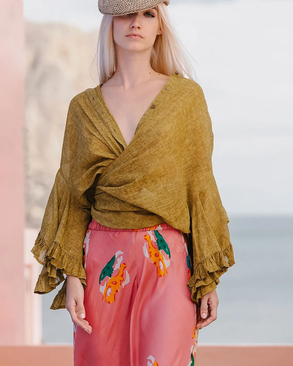 Mes Demoiselles Paris Pantalons>Pantalon Wants Imprime Fleuri