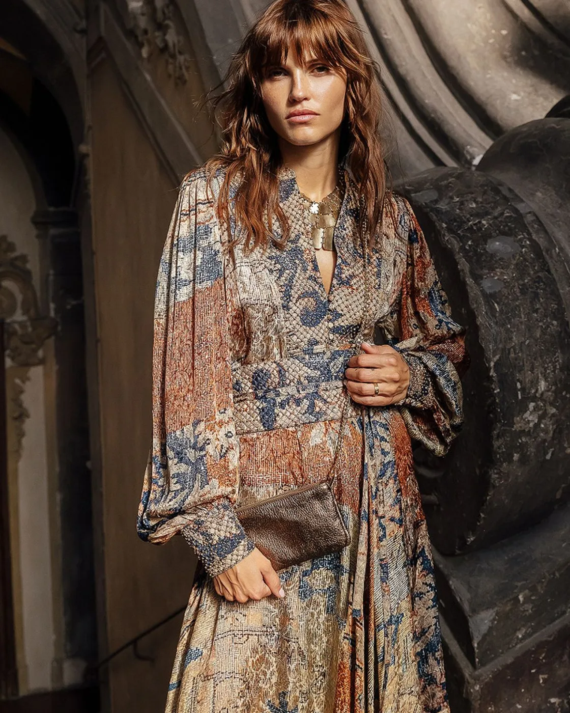 Mes Demoiselles Paris Accessoires>Pochette Icaro Bronze