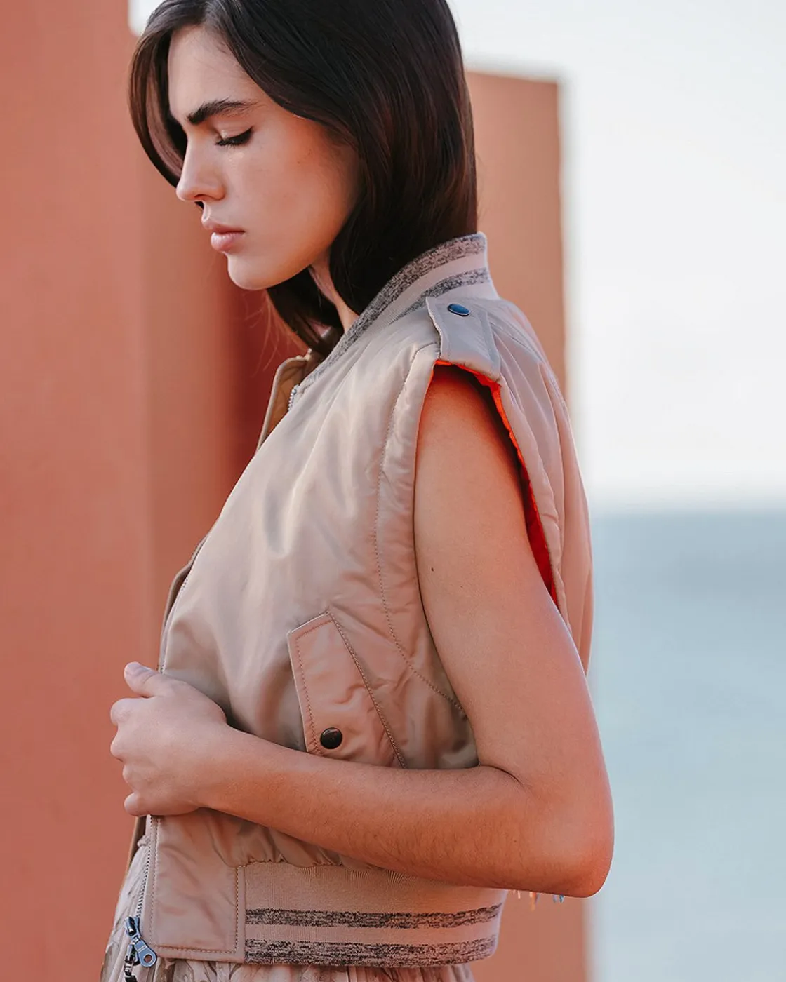 Mes Demoiselles Paris Manteaux & Vestes>Veste Ruff Bronze